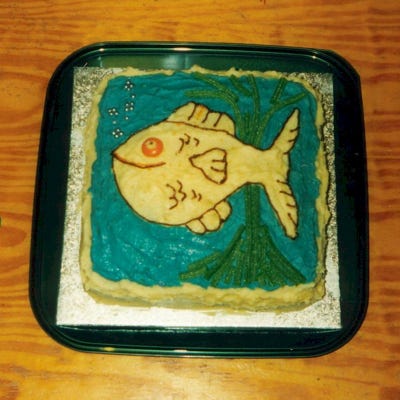 Handcrafted Cakes - Fishcake Birthday Cake