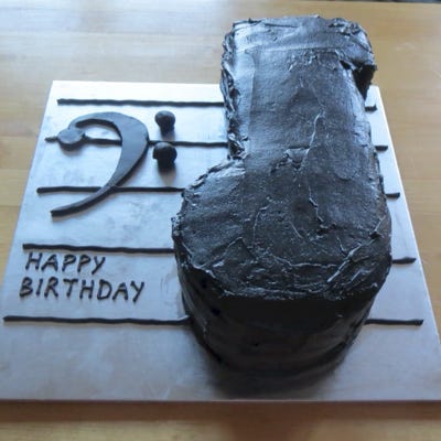 Handcrafted Cakes - Music Note Birthday Cake (2015)