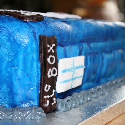 Handcrafted Cakes - Tardis Birthday Cake